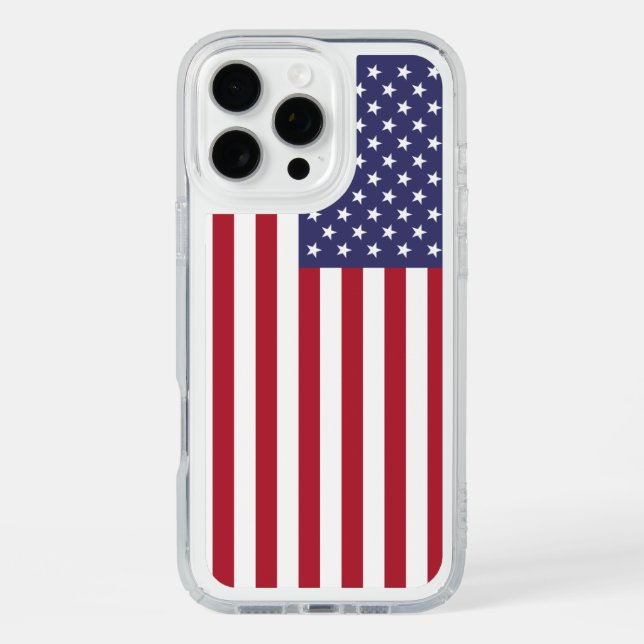 Patriotic Presidio iPhone 16 Pro Max, flag of USA Speck iPhone Case (Front)