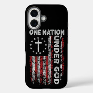 Patriotic Pride: One Nation Under God iPhone 16 Case