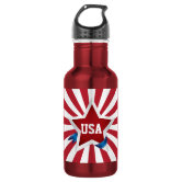 Captain America Star Stainless Steel Water Bottle