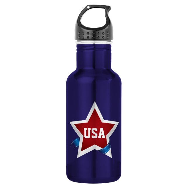 Patriotic Pride USA Stainless Steel Water Bottle (Front)