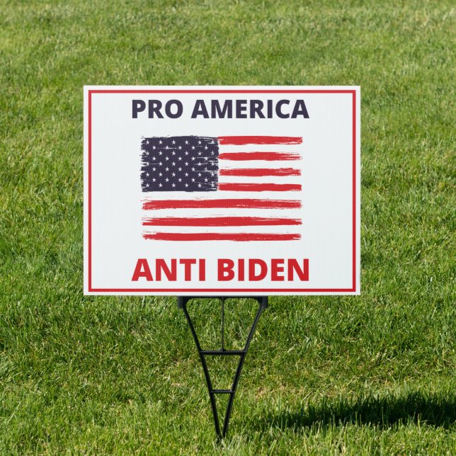 Patriotic Pro America Anti Biden Sign (Insitu)