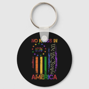 Patriotic Pro-democracy Protest June 14 No Kings I Keychain
