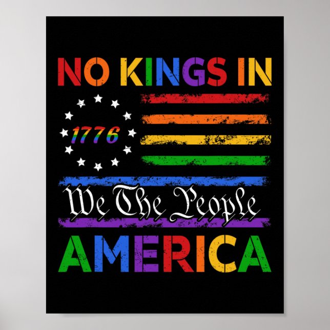 Patriotic Pro-democracy Protest June 14 No Kings I Poster (Front)