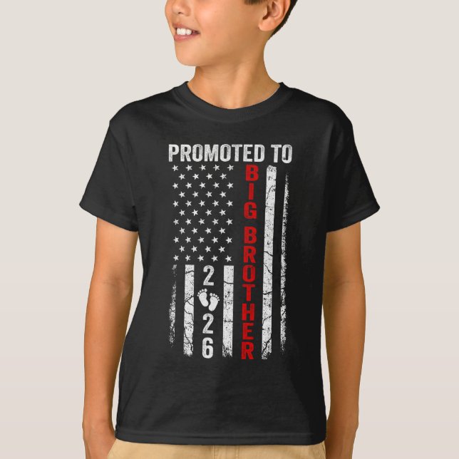 Patriotic Promoted To Big Brother 2026 First Time  T-Shirt (Front)
