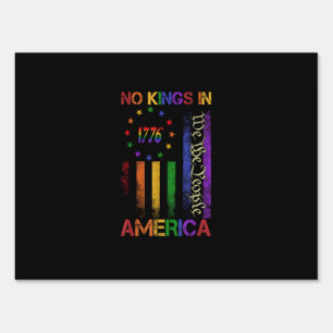 Patriotic Protest No Kings In America Sign