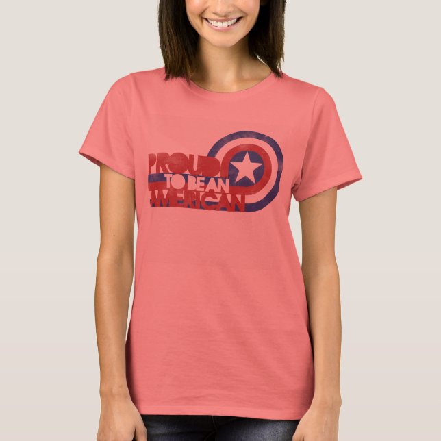 patriotic Proud to be an American 4th of July T-Shirt (Front)