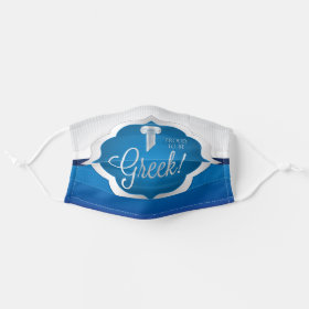 Patriotic Proud to be Greek Cloth Face Mask