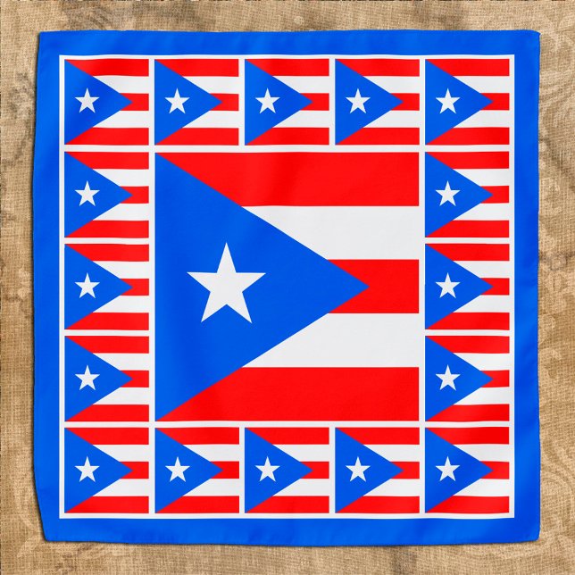 Patriotic Puerto Rican Flag Bandana, fashion Bandana (Creator Uploaded)