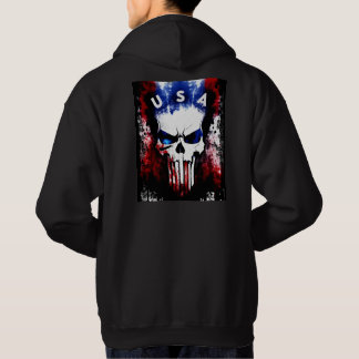 Patriotic Punisher (USA) Men's Hoodie