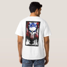 Patriotic Punisher (USA) White Men's