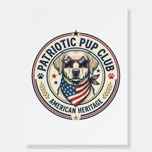 Patriotic Pup Club Patriotic Patriotic Pet Breed V Foam Board