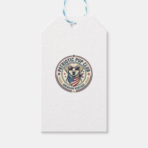 Patriotic Pup Club Patriotic Patriotic Pet Breed V Gift Tags