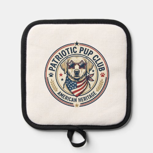 Patriotic Pup Club Patriotic Patriotic Pet Breed V Pot Holder