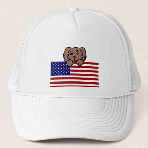 Patriotic Pup Trucker Hat