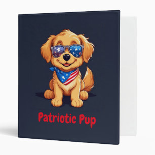 Patriotic Pup – USA Golden Retriever Binder