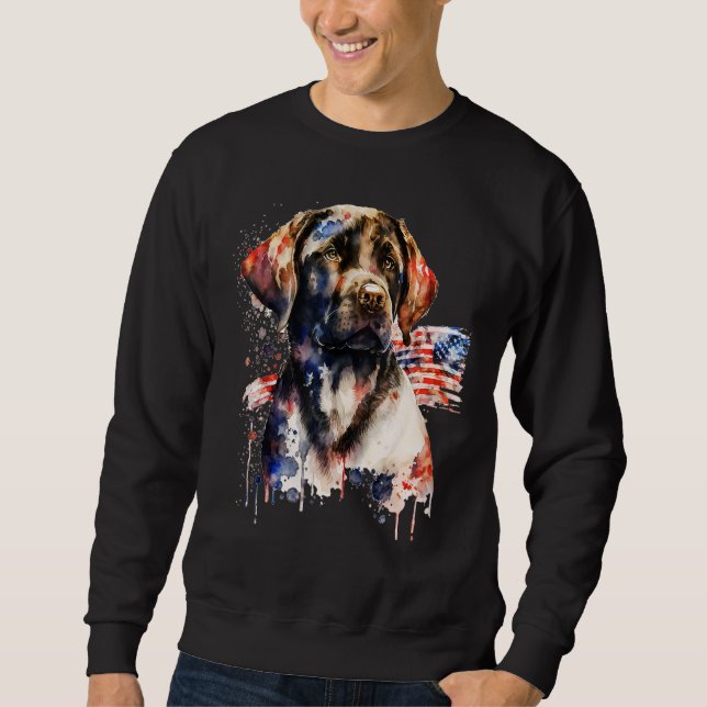 Patriotic Puppy 4th of July USA Independence Day 1 Sweatshirt (Front)