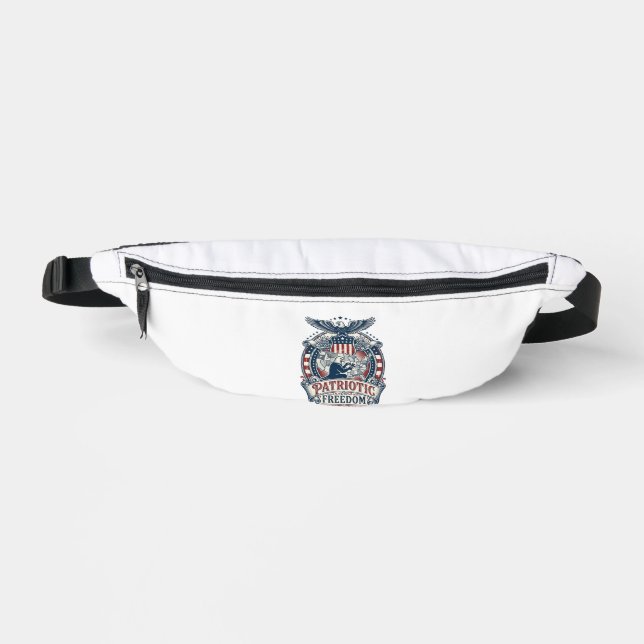 Patriotic Puzzle Lover Vector Graphic Tee Fanny Pack (Front)