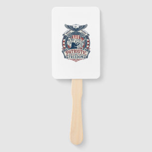 Patriotic Puzzle Lover Vector Graphic Tee Hand Fan