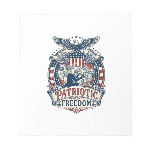 Patriotic Puzzle Lover Vector Graphic Tee Notepad