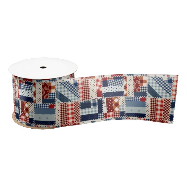 Patriotic Quilt Ribbon (Spool)