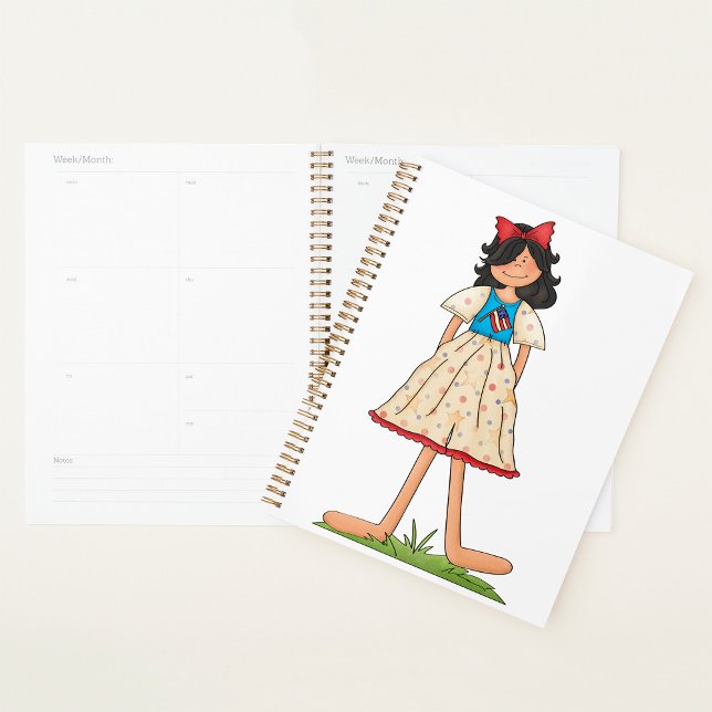 Patriotic Rag Doll Girl Americana Folk  Planner (Creator Uploaded)