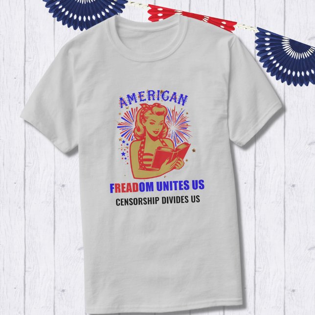 Patriotic Reading Freedom T-Shirt (Creator Uploaded)