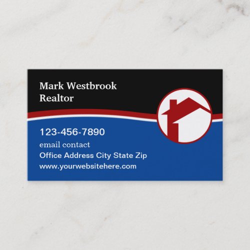 Patriotic Realtor Professional Business Card