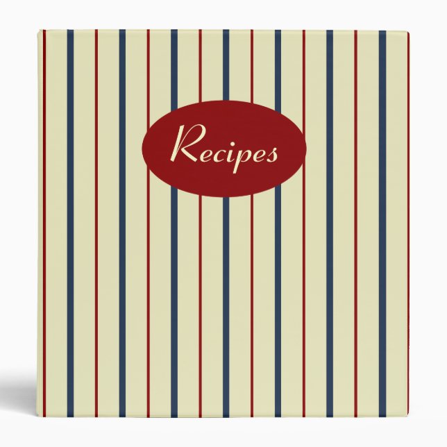 Patriotic Recipe Binder (Front)