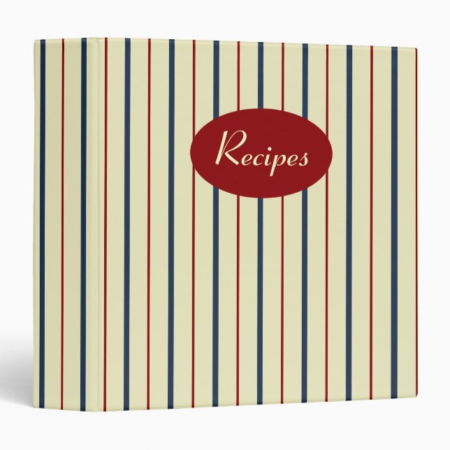 Patriotic Recipe Binder (Front/Spine)