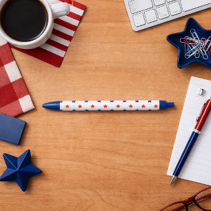 Patriotic Red and Blue Star Modern Pattern Pen