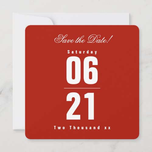 Patriotic Red  Blue Celebration Save the Date