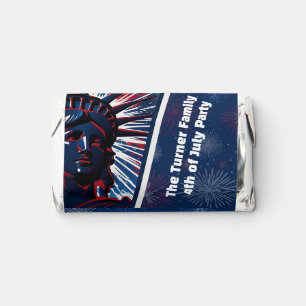 Patriotic Red Blue Statue of Liberty 4th of July Hershey's Miniatures