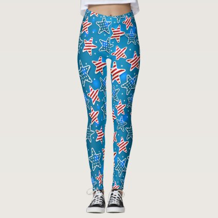 Patriotic Red Blue White American Flag Star 