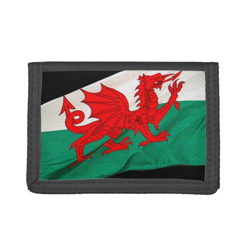 Patriotic Red Dragon Flag of Wales Trifold Wallet