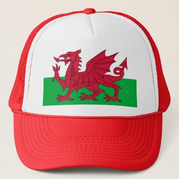 Patriotic Red Dragon Of Wales Sports Team Club Cap by DigitalDreambuilder at Zazzle