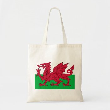 Patriotic Red Dragon Of Wales Tote Bag by DigitalDreambuilder at Zazzle