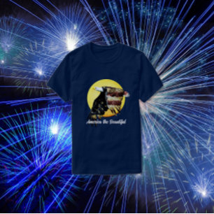 Patriotic Red, White and Blue Bald Eagle T-Shirt