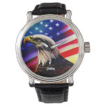 Patriotic Red, White And Blue Bald Eagle Watch at Zazzle
