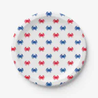 Red white and on sale blue paper plates