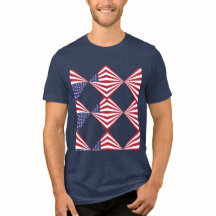 Patriotic Red white and Blue Flag T SHIRT