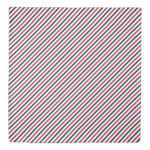Patriotic Red White and Blue Stripes Duvet Cover