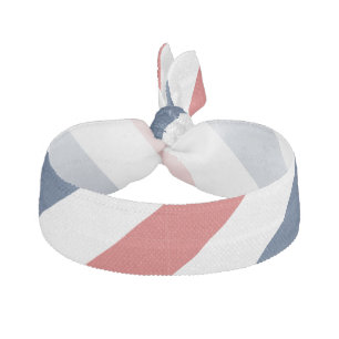 Patriotic Red White and Blue Stripes Elastic Hair Tie