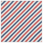 Patriotic Red White and Blue Stripes Fabric