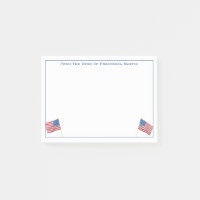 Patriotic Red White And Blue USA Flag Personalized