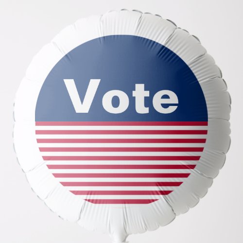 Patriotic Red White and Blue Vote Balloon