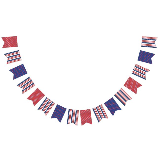Patriotic Red White Blue 4th of July Banner (All)