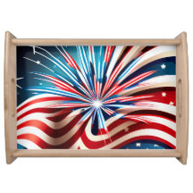 PATRIOTIC RED WHITE BLUE AMERICAN FIREWORKS
