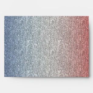 Patriotic Red White Blue American Flag Envelopes
