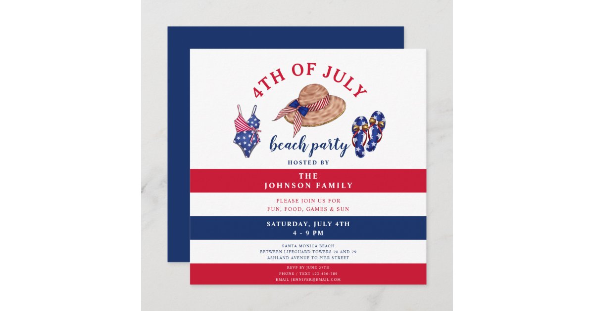 beach party 4th of july party