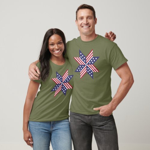 Patriotic Red White Blue Native Stars Stripes
